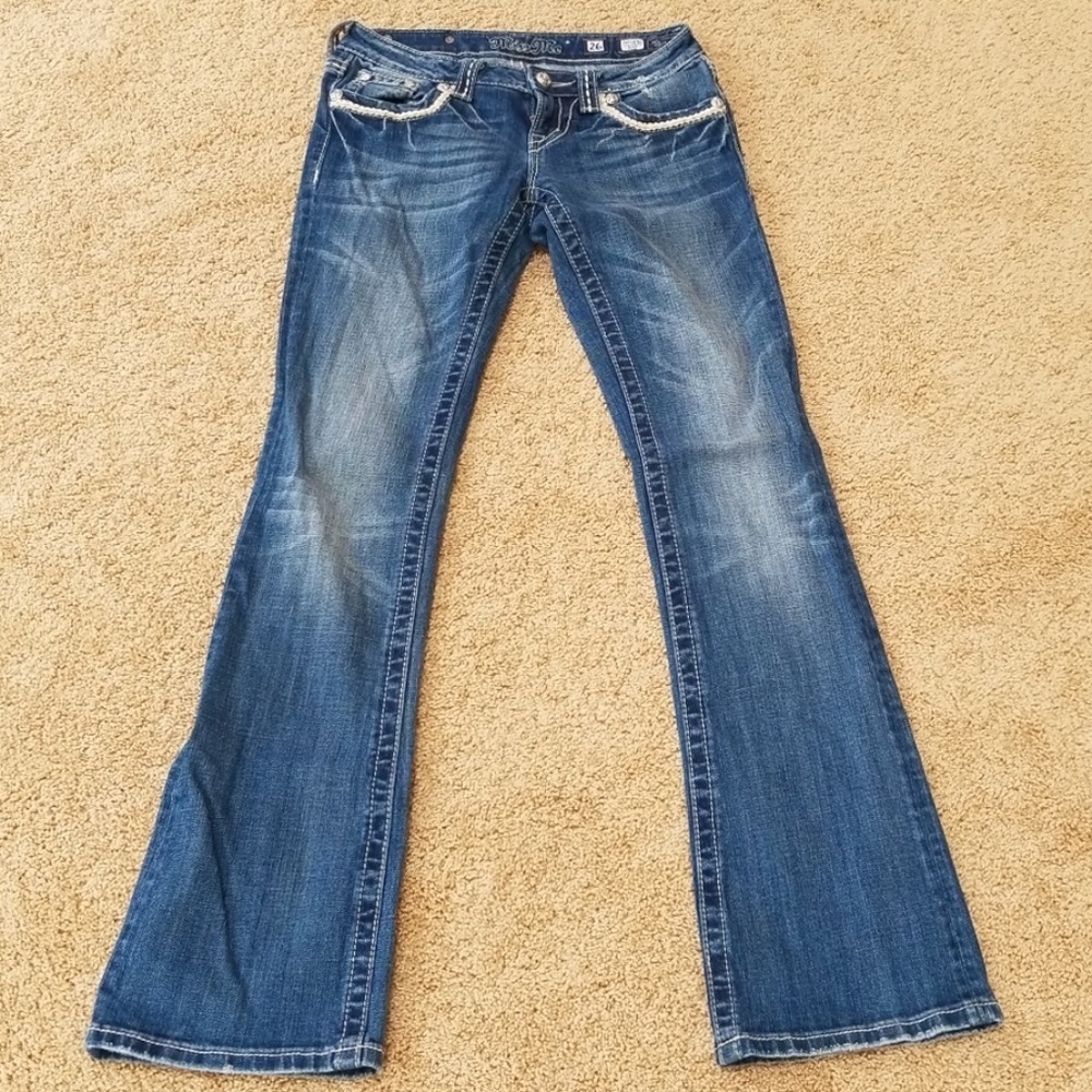 MISS ME Blue Size 26 Boot Cut Jeans